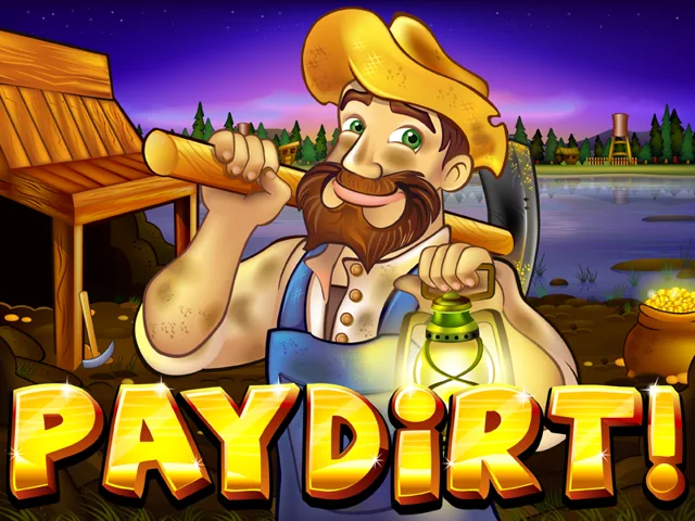 Paydirt! gold-mining pokies game artwork